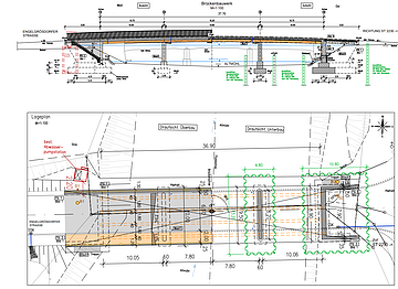 Neubau Altmühlbrücke Grösdorf Ansicht Draufsicht
