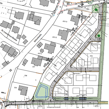 Baugebiet Schelldorf An der Au Vorentwurf