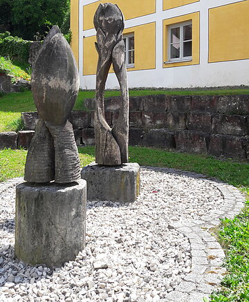 Der Kulturaustausch Holzkunstwerk in Kipfenberg.