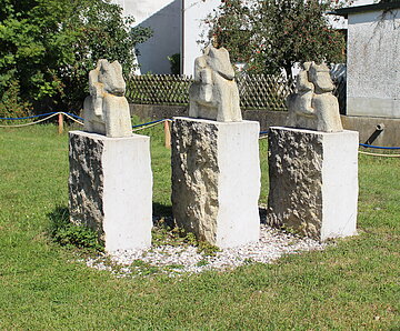Die römischen Reiter Holzkunstwerk aus Kipfenberg