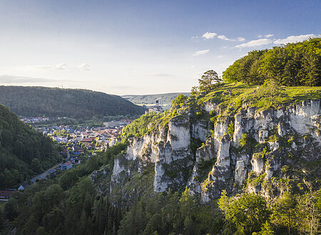 Blick auf Kipfenberg oberhalb des Brandplatzes