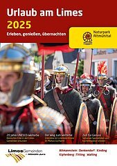 Titelbild Urlaubsbroschüre mit Römergruppe darauf