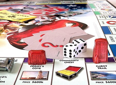 Monopoly-Spielvorlage