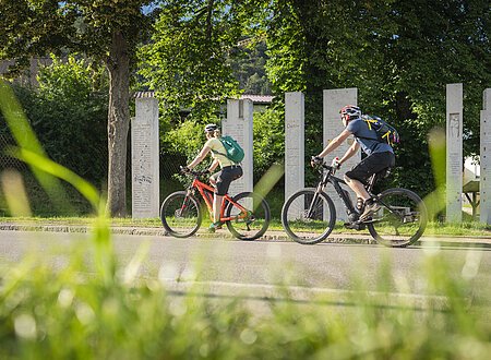 Kunstwerk "No limit" am Altmühltal- und Limesradweg Kipfenberg