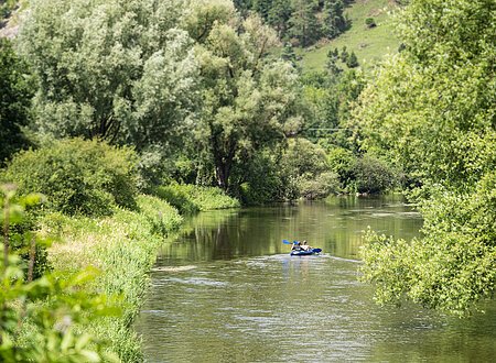 Auf der Altmühl zu Füßen der Arnsberger Leite