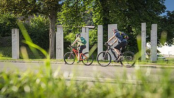 Kunstwerk "No limit" am Altmühltal- und Limesradweg Kipfenberg