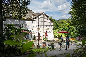 Biergarten des Römer und Bajuwaren Museums Kipfenberg