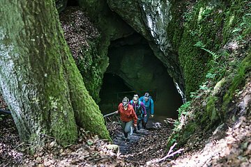 Höhlenausgang Arndthöhle bei Attenzell Kipfenberg