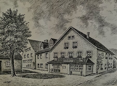 Römercastell - Wirtshaus & Hotel_Bleistiftzeichnung